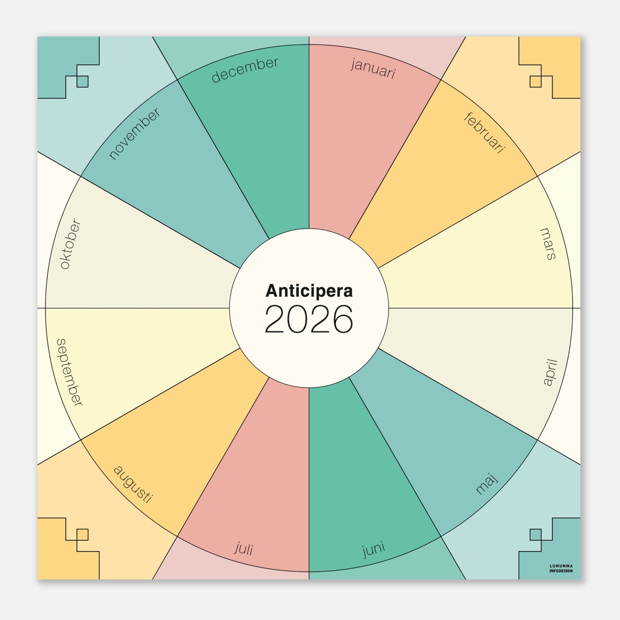 Anticipera | Väggplanerare | Årshjul | 2026
